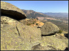 Las Machotas and the view down to the palace monastery of San Lorenzo El Escorial