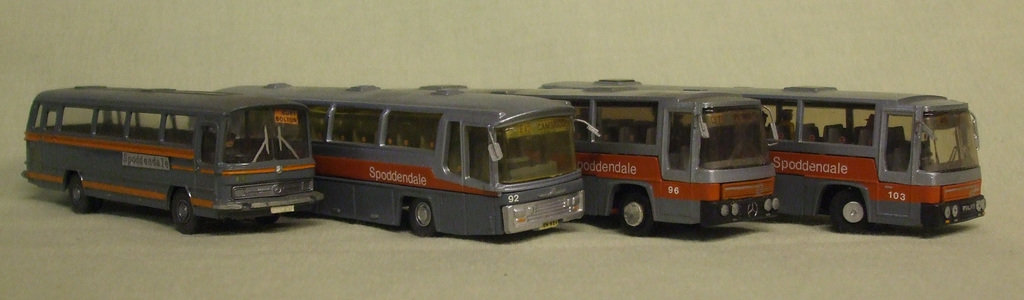 Models in the Spoddendale fleet