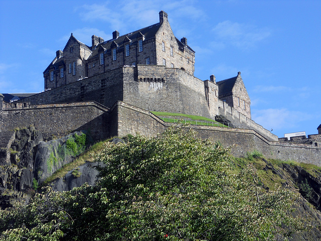 Edinburgh Castle from Princess Street Gardens 26th August 2016