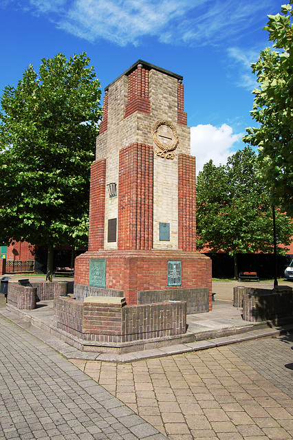 War Memorial adjacent to Stoke Town Hall, Glebe Street, Stoke on Trent, Staffordshire
