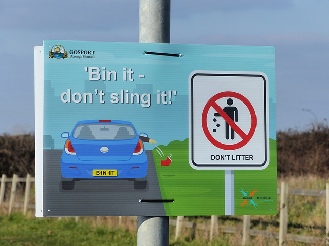 Bin it - don't sling it! - 7 March 2021