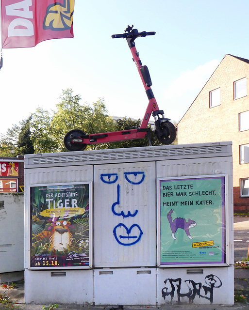 So stört er nicht mehr auf dem Fussweg