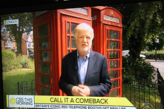 A special news feature here about the UK  Red Phone Boxes !  (taken from our TV screen )   :)