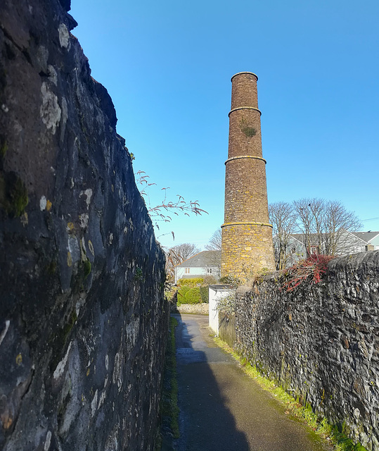 Old chimney, Redruth, Cornwall.