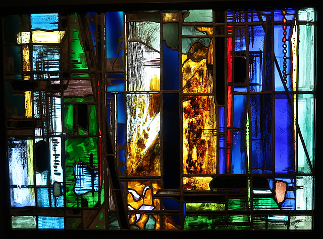 Abstract Panel, by John Piper and Patrick Reyntiens, 1965-66