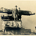 Man and Boy at Umbrella Rock, Lookout Mountain, Chattanooga, Tennessee