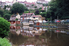 Yorkshire, River Nidd at Knaresborough (Scan from Oct 1989)