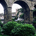 Yorkshire, High Bridge over the River Nidd at Knaresborough (Scan from Oct 1989)
