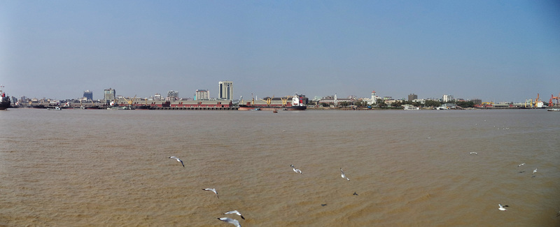 Yangon from the river