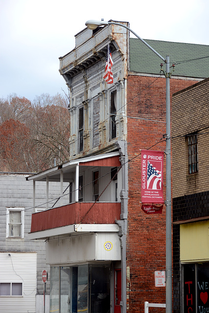 A once-stately building