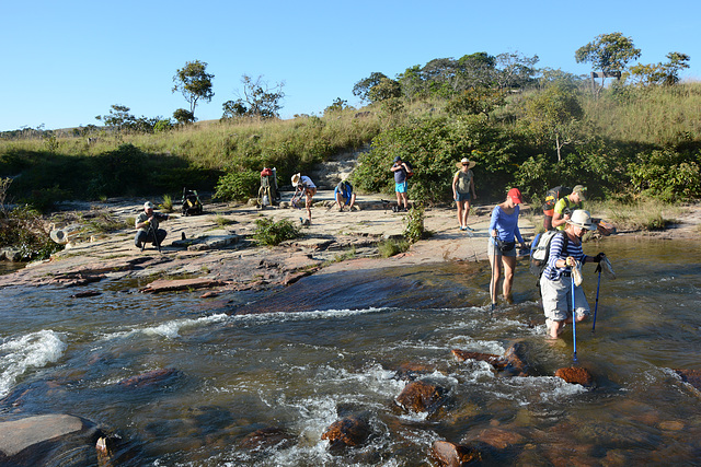 Venezuela, Crossing the River Tek on the Way to Roraima