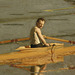 Detail of The Champion Single Sculls by Thomas Eakins in the Metropolitan Museum of Art, February 2020