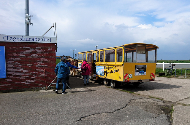 Weiterfahrt auf Hallig Hooge