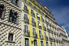 Casa dos bicos et autres immeubles. Lisbonne (Portugal)