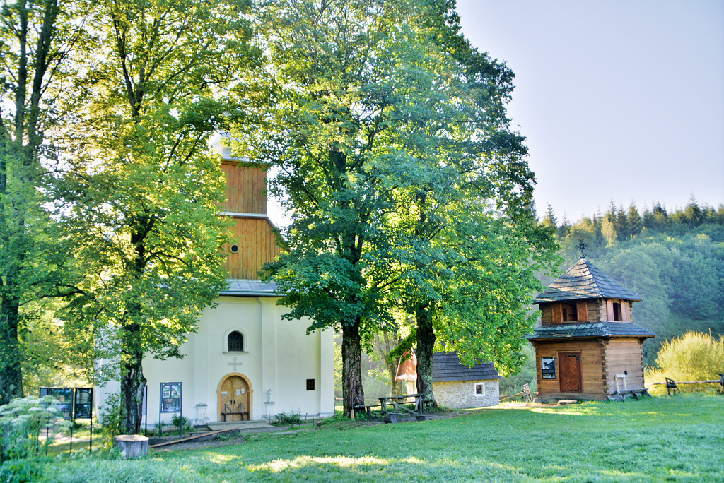 Orthodoxe Kirche in Łopienka ,Karpaten Polen