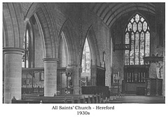 All Saint's Hereford 1930s interior 4net
