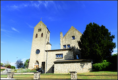 Limestone church and residence