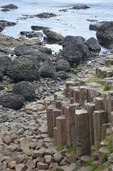 Giant's Causeway, Hexagonal Basalt Columns and Volcanic Tuff Boulders