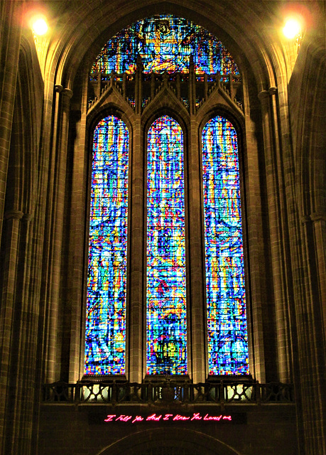 Liverpool Cathedral - Tracy Emin installation.