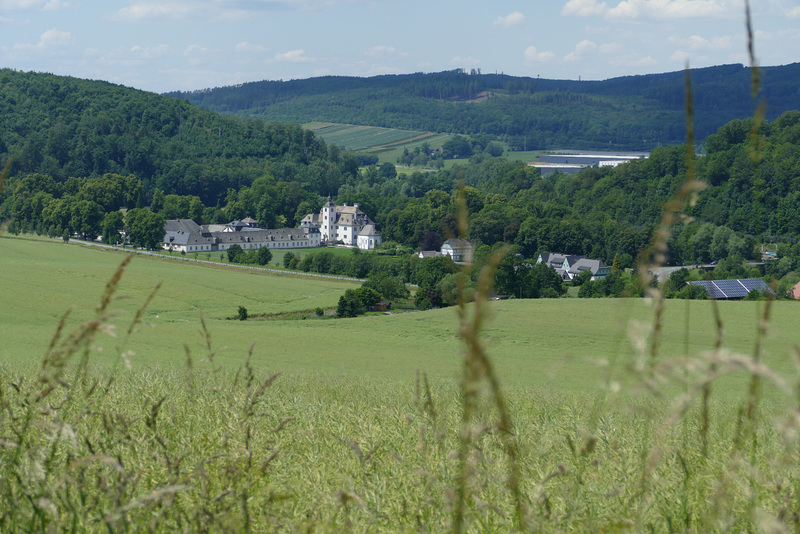 Blick auf Schloss Laer...