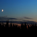 Mond und Venus überm Maisfeld