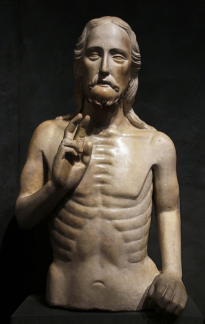 La bénédiction du Christ - Sculpture de Tino di Camaino - Musée de l'Opéra du Dôme - Florence