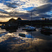 Dumbarton Rock and the River Leven at Dawn