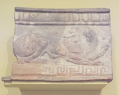 Architectural Plaque with a Lioness in the Getty Villa, June 2016