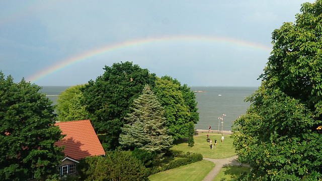 Hotelzimmerblick über das Kurische Haff
