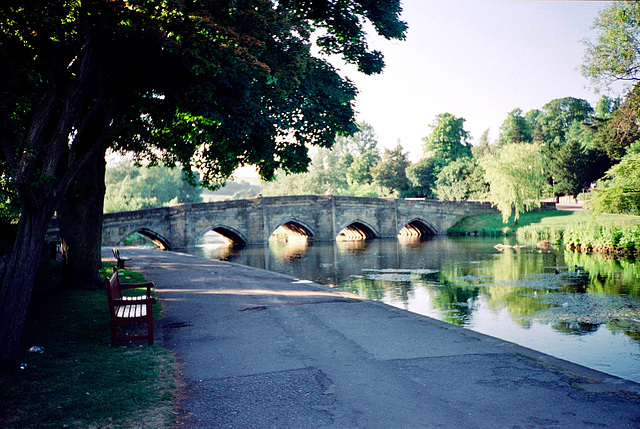 The 13C bridge over the River Wye at Bakewell (Scan from June 1989)