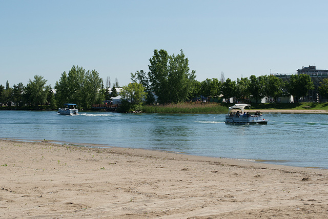 Boats On Lac De L'Ile Notre Dame