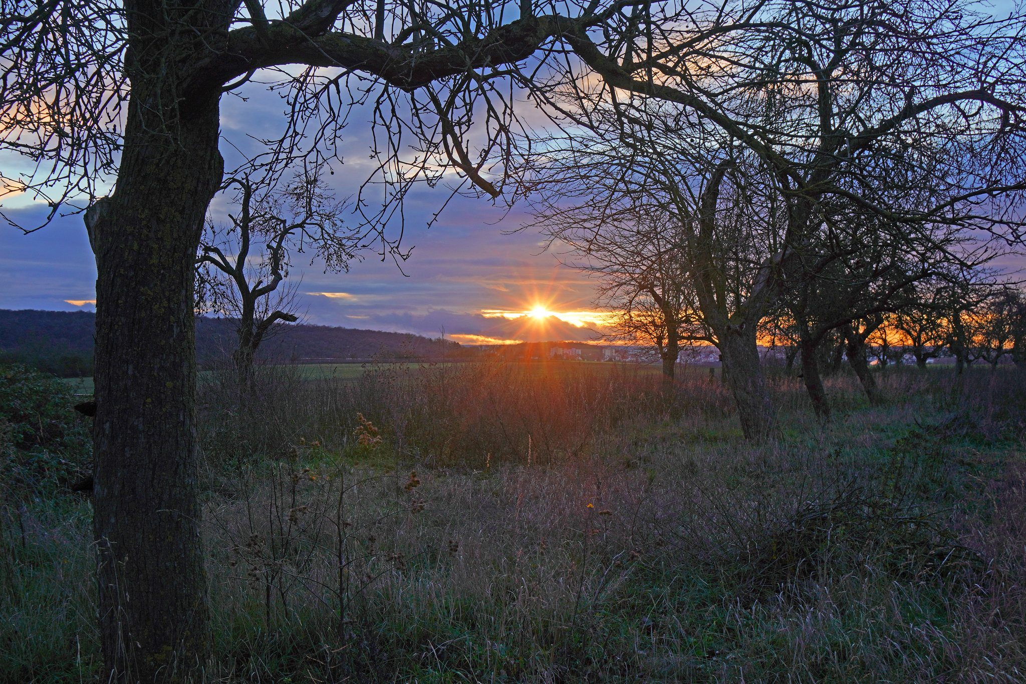 Ein Sonnenuntergang im Dezember - A December sunset