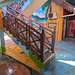 Escalier en zone colorée / Staircase in coloured zone