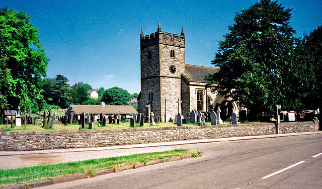 The Church of the Holy Trinity at Ashford in the Water (Scan from June 1989)