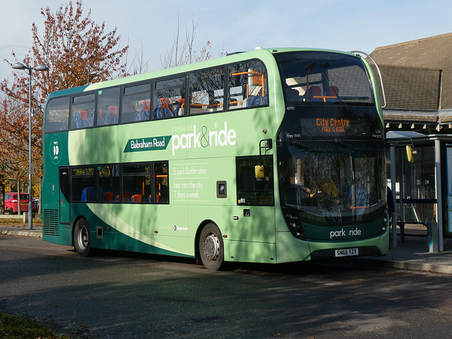 Stagecoach East (Cambus) 10797 (SN66 VZV) in Cambridge - 6 Nov 2019 (P1050107) Stagecoach East (Cambus) 10797 (SN66 VZV) in Cambridge - 6 Nov 2019 (P1050107)