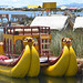 Peru, Uros' Islands, Titicaca Indian National Reed Boat