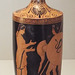Red-Figure Lekythos Attributed to the Phiale Painter with a Departing Warrior in the Getty Villa, June 2016