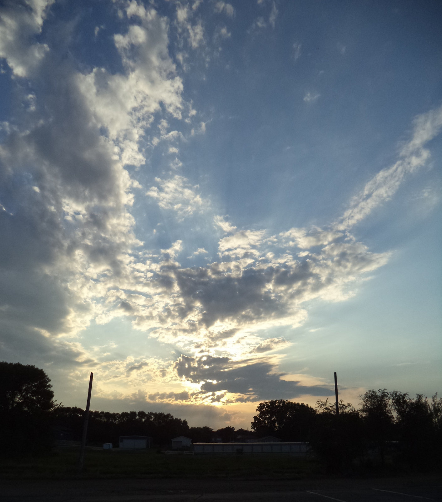 Spectacle ciel et nuages en phase somnolente