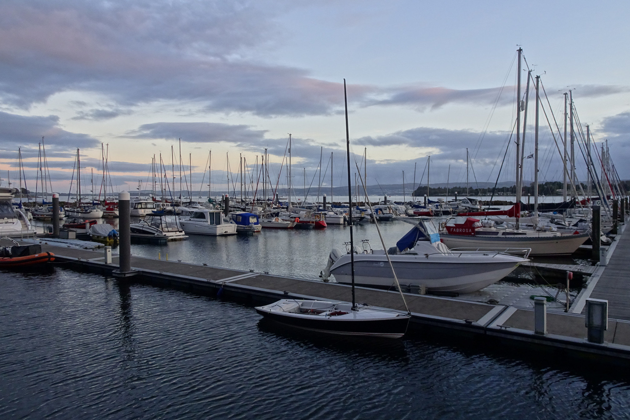 Sunset Over Rhu Marina