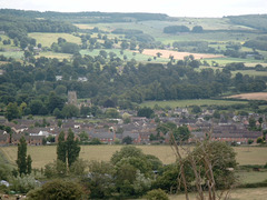 Looking back from Langley Hill to Winchcombe