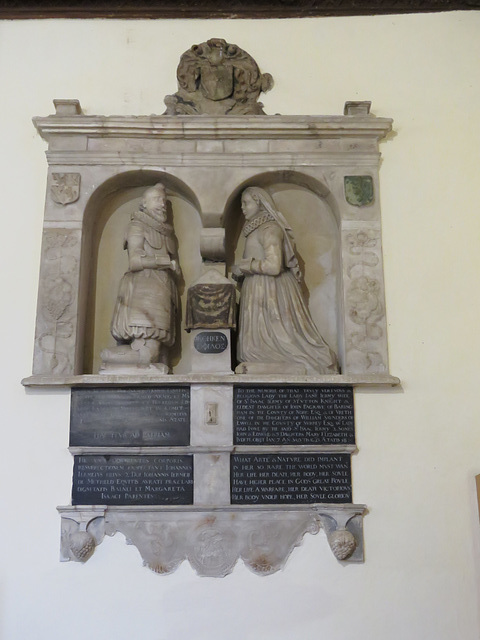 stutton church, suffolk (7) c17 tomb of sir isaac jermy and wife jane +1623