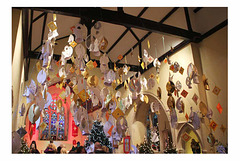 Crib Festival view up into the roof full of angels 12 12 2014