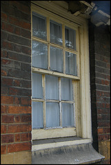 old sash window