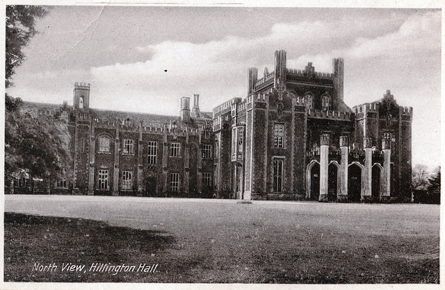 Hillington Hall, Norfolk  (Demolished c1946)