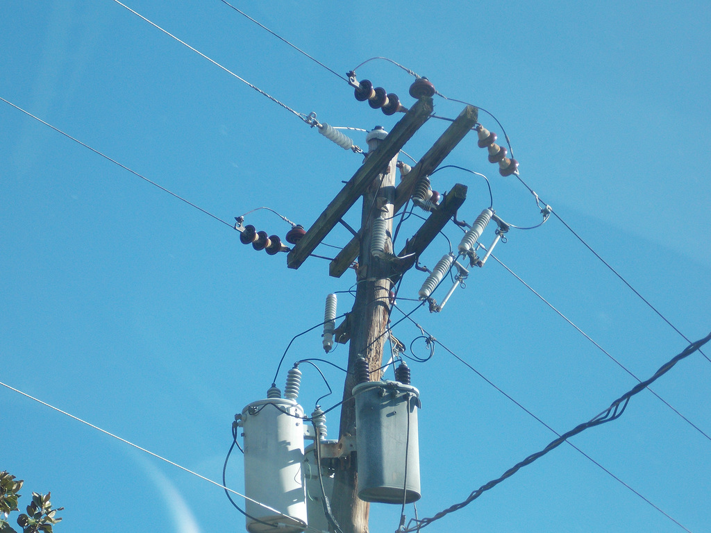 Old Georgia Power Transformer Pole