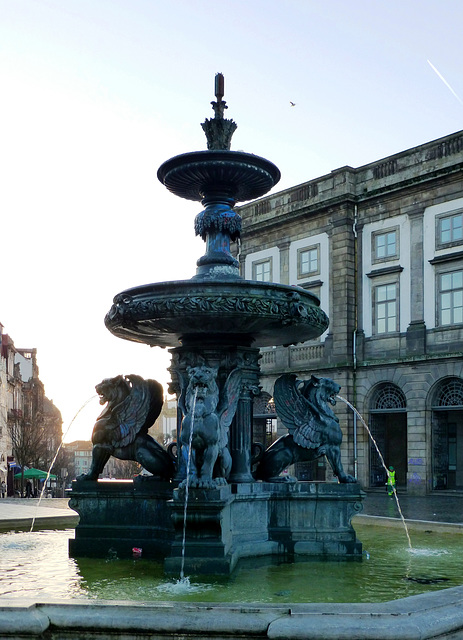 PT - Porto - Löwenbrunnen an der Universität