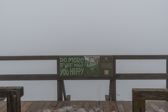 Wie sie sehen, sehen sie nichts!