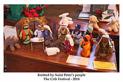 St Peter's knitted figures Crib Festival 2014