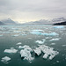 Alaska, Chugach Mountains, Columbia Glacier and Drifting Floes in the Columbia Bay