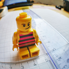 Lego man sitting